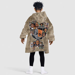 Honoring Huey Freeman - African American KId Wearable Blanket Hoodie
