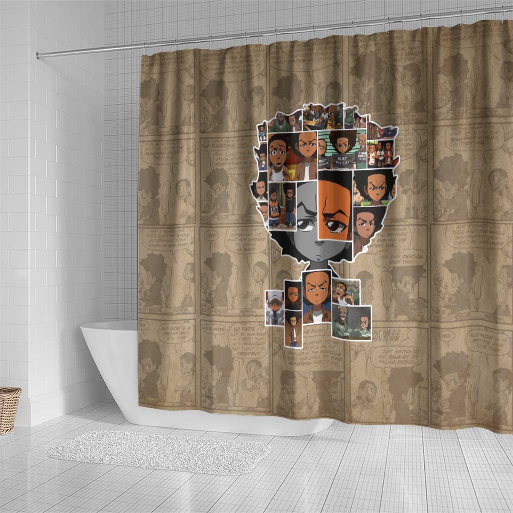 Honoring Huey Freeman - African American Shower Curtain