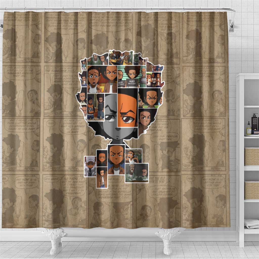 Honoring Huey Freeman - African American Shower Curtain