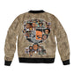 Honoring Huey Freeman - African American Sleeve Zip Bomber Jacket