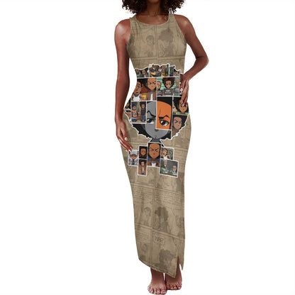 Honoring Huey Freeman - African American Tank Maxi Dress