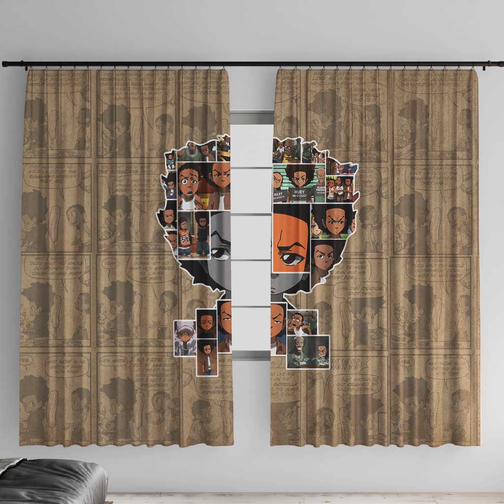 Honoring Huey Freeman - African American Window Curtain