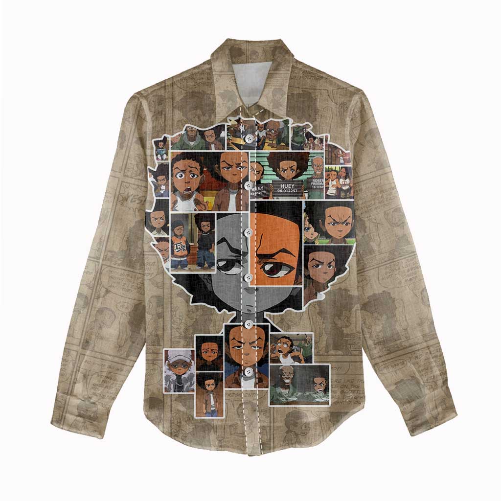 Honoring Huey Freeman - African American Women Casual Shirt DT02