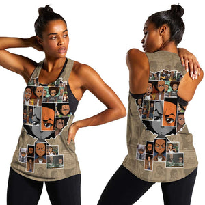 Honoring Huey Freeman - African American Women Racerback Tank