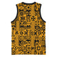 West African Yellow Art - Adinkra Culture Basketball Jersey - African Pride