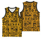 West African Yellow Art - Adinkra Culture Basketball Jersey - African Pride