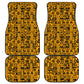 West African Yellow Art - Adinkra Culture Car Mats