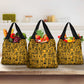 West African Yellow Art - Adinkra Culture Grocery Bag