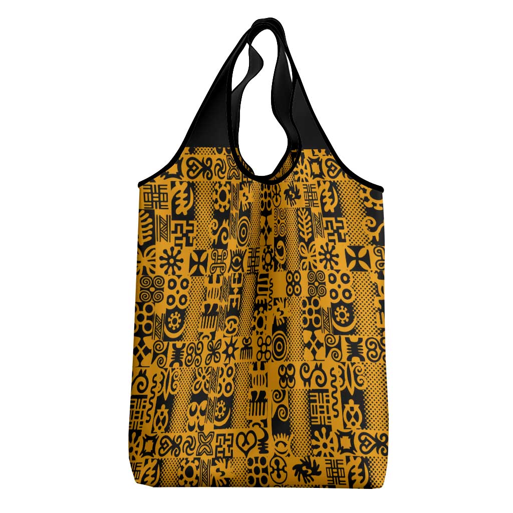 West African Yellow Art - Adinkra Culture Grocery Bag