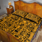 West African Yellow Art - Adinkra Culture Quilt Bed Set