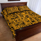 West African Yellow Art - Adinkra Culture Quilt Bed Set