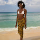 West African Yellow Art - Adinkra Culture Sarong