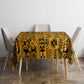 West African Yellow Art - Adinkra Culture Tablecloth