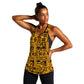 West African Yellow Art - Adinkra Culture Women Racerback Tank