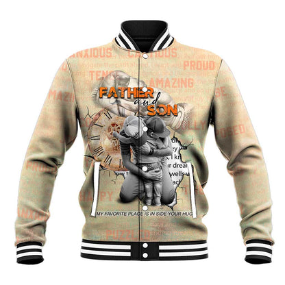 Gift for Dad - Personalized African Father and Son Baseball Jacket DT02