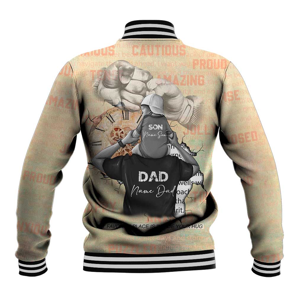 Gift for Dad - Personalized African Father and Son Baseball Jacket DT02