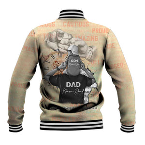 Gift for Dad - Personalized African Father and Son Baseball Jacket DT02