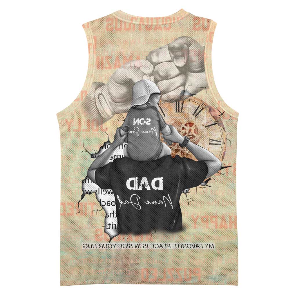 Gift for Dad - Personalized African Father and Son Basketball Jersey - African Pride