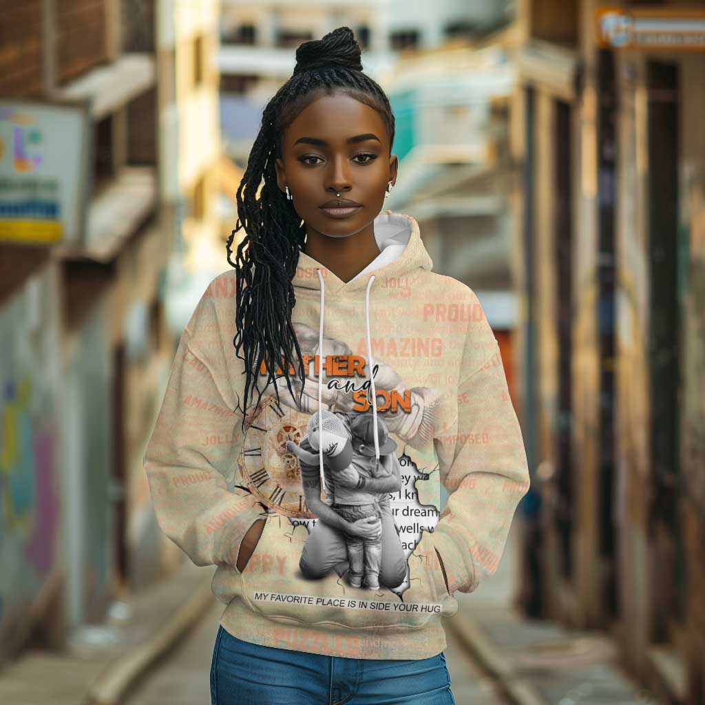 Gift for Dad - Personalized African Father and Son Hoodie