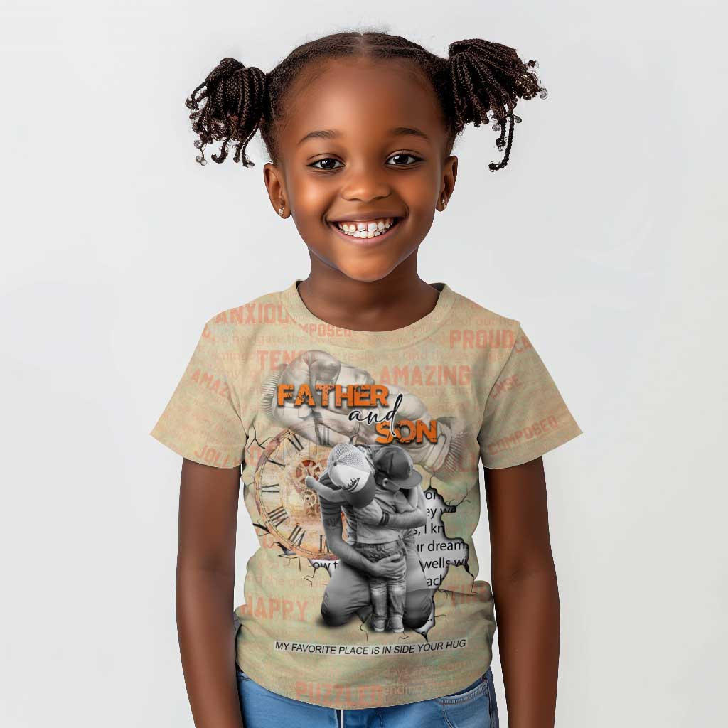 Gift for Dad - Personalized African Father and Son Kid T shirt