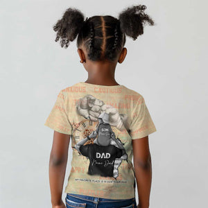 Gift for Dad - Personalized African Father and Son Kid T shirt