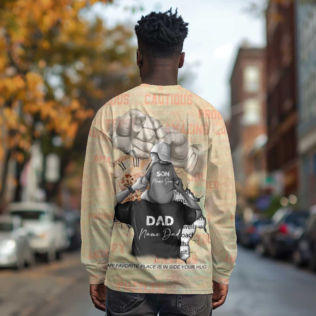 Gift for Dad - Personalized African Father and Son Long Sleeve Shirt DT02