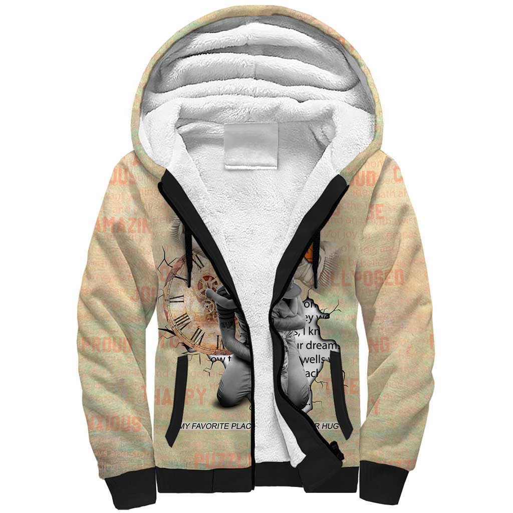 Gift for Dad - Personalized African Father and Son Sherpa Hoodie