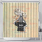 Gift for Dad - Personalized African Father and Son Shower Curtain