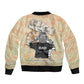 Gift for Dad - Personalized African Father and Son Sleeve Zip Bomber Jacket