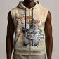 Gift for Dad - Personalized African Father and Son Sleeveless Zip Hoodie - African Pride
