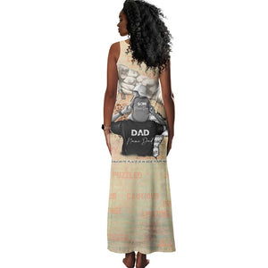 Gift for Dad - Personalized African Father and Son Tank Maxi Dress