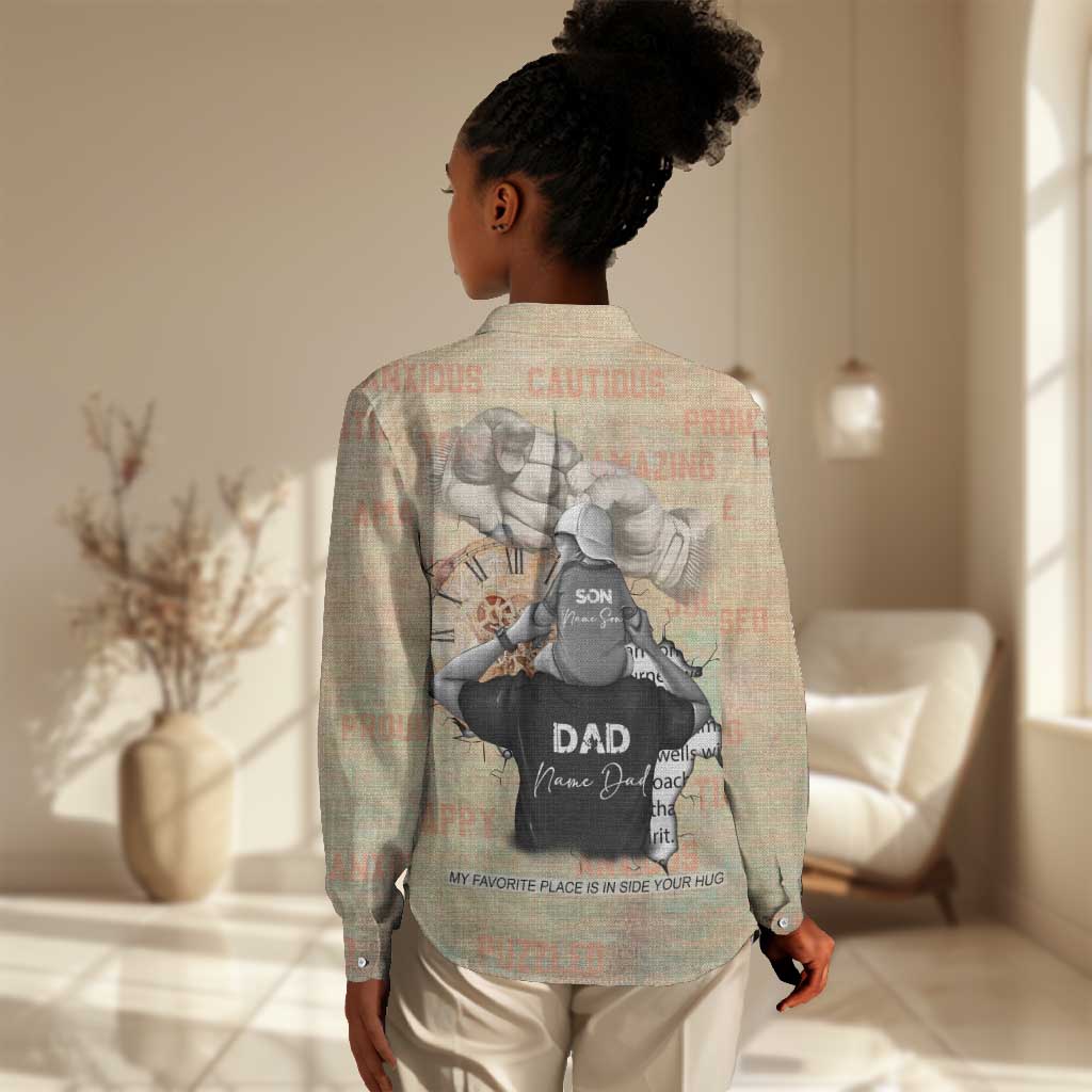 Gift for Dad - Personalized African Father and Son Women Casual Shirt DT02