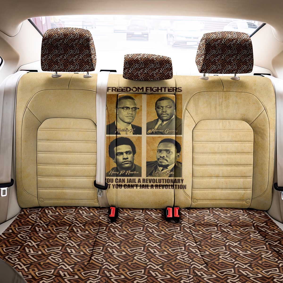 Revolutionary Freedom Fighters - Civil Rights Leaders Back Car Seat Cover