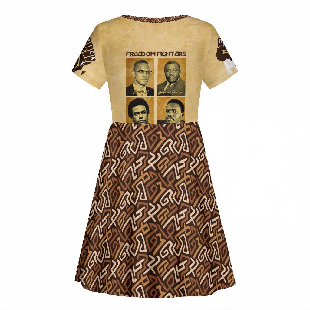 Revolutionary Freedom Fighters - Civil Rights Leaders Kid Short Sleeve Dress