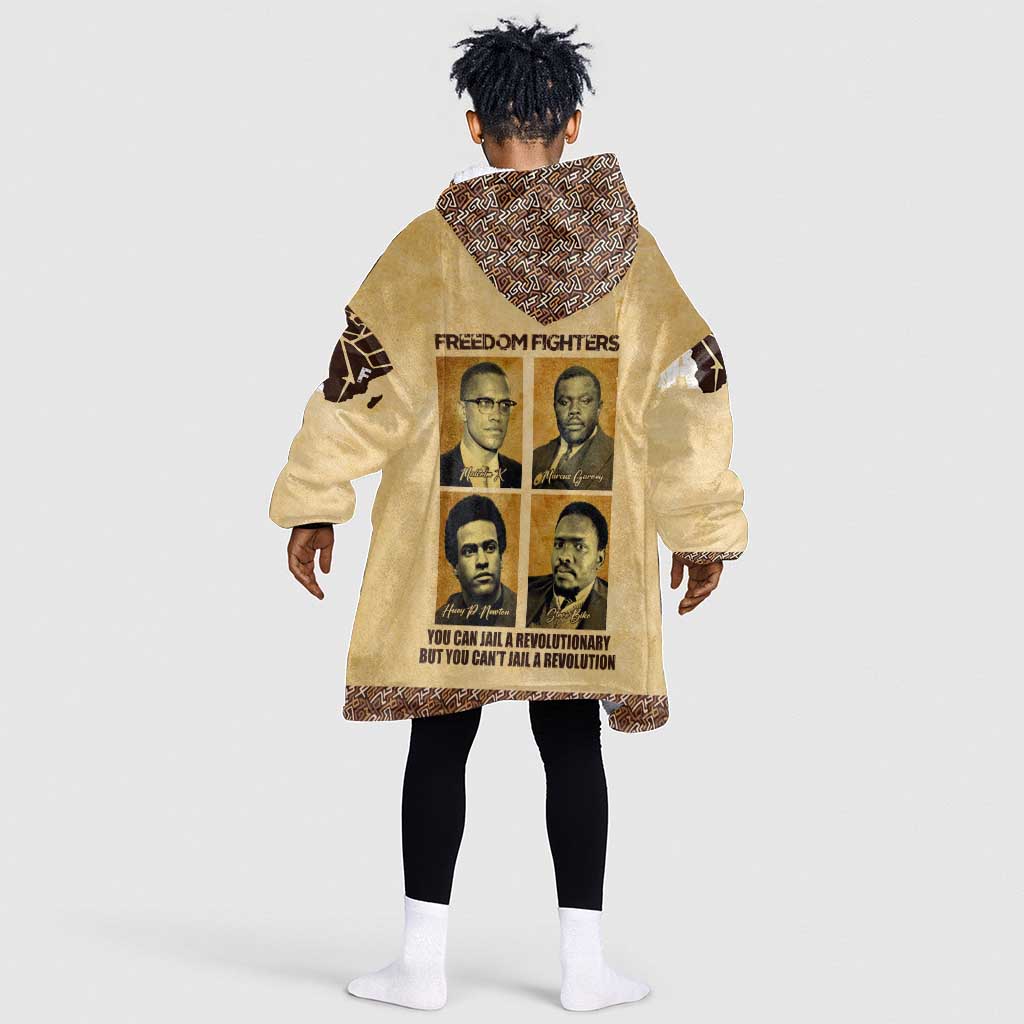 Revolutionary Freedom Fighters - Civil Rights Leaders KId Wearable Blanket Hoodie