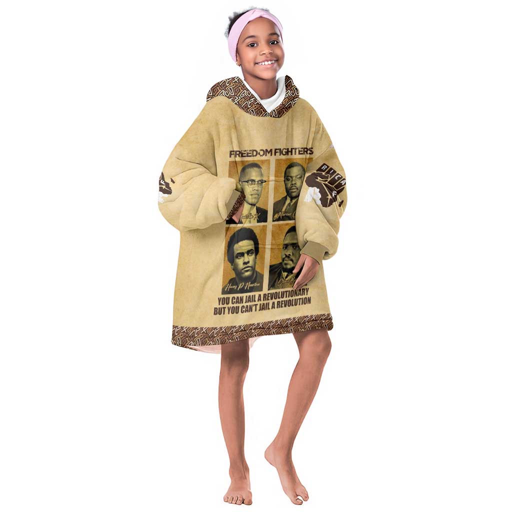 Revolutionary Freedom Fighters - Civil Rights Leaders KId Wearable Blanket Hoodie