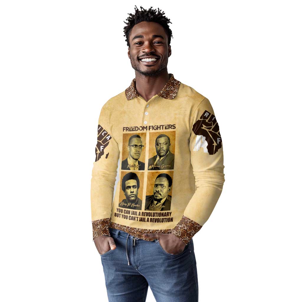 Revolutionary Freedom Fighters - Civil Rights Leaders Long Sleeve Polo Shirt
