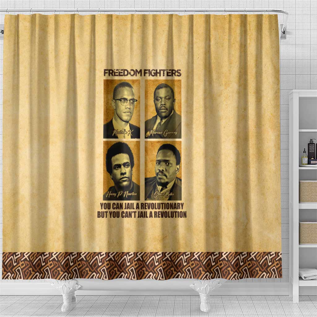 Revolutionary Freedom Fighters - Civil Rights Leaders Shower Curtain