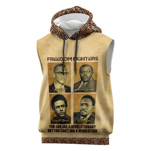 Revolutionary Freedom Fighters - Civil Rights Leaders Sleeveless Hoodie - African Pride