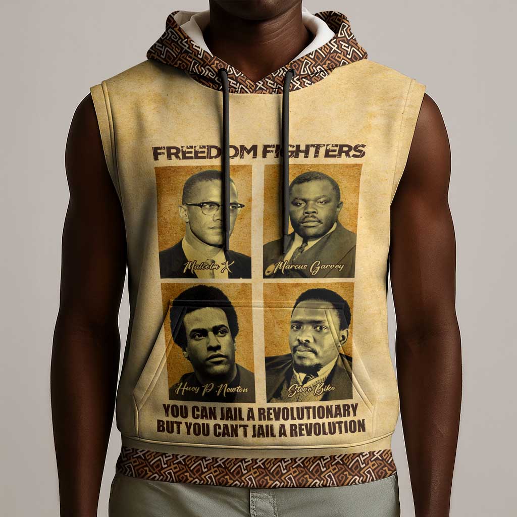 Revolutionary Freedom Fighters - Civil Rights Leaders Sleeveless Hoodie - African Pride