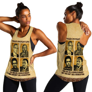 Revolutionary Freedom Fighters - Civil Rights Leaders Women Racerback Tank