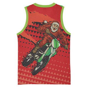 Afro Santa Braaap Basketball Jersey Motorcross Christmas - African Pride
