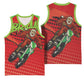 Afro Santa Braaap Basketball Jersey Motorcross Christmas - African Pride