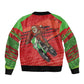 Afro Santa Braaap Bomber Jacket Motorcross Christmas