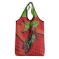 Afro Santa Braaap Grocery Bag Motorcross Christmas