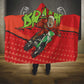 Afro Santa Braaap Hooded Blanket Motorcross Christmas