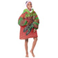 Afro Santa Braaap Kid Wearable Blanket Hoodie Motorcross Christmas