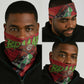 Afro Santa Braaap Neck Gaiter Motorcross Christmas DT03