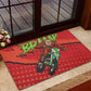 Afro Santa Braaap Rubber Doormat Motorcross Christmas
