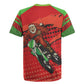 Afro Santa Braaap Rugby Jersey Motorcross Christmas